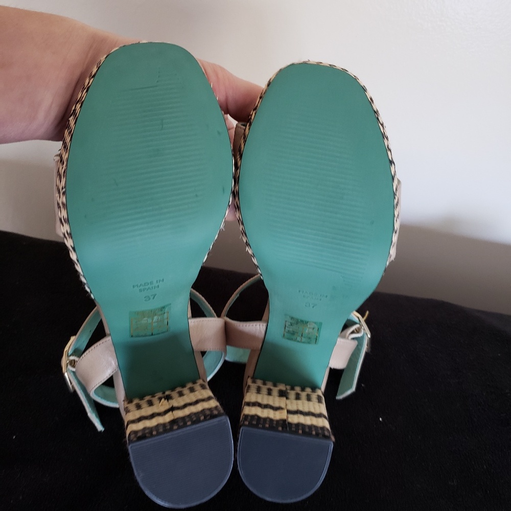 ANTHROPOLOGIE LAB Jute Plateform Heels - Picture 4 of 7